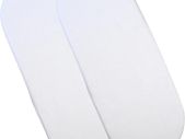 Fitted Cotton Moses Basket Sheets - Pack of 2 White