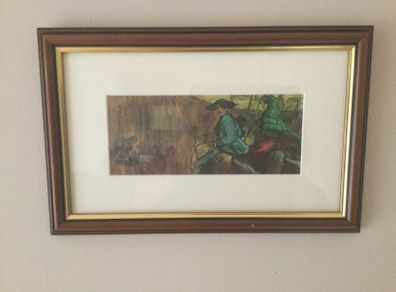 Art - Vintage Coloured Print ( Jack B. Yeats)