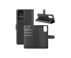For Samsung Galaxy Note 20 / Note 20 5G Wallet Case Cover Flip Book PU Leather Holder Card Slots Black - FHT29SMK1