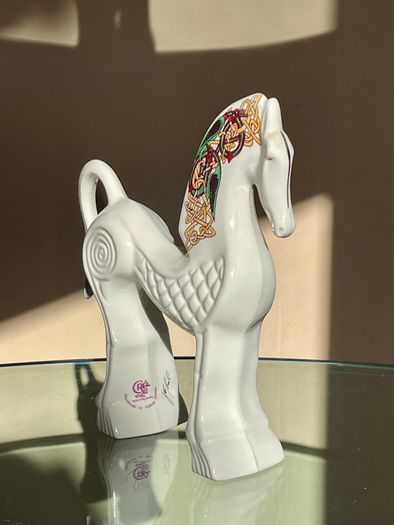 Vintage 1980's Cre Irish Porcelain Celtic Horse, Joe McCaul