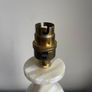 Vintage Antique white onyx marble table lamp Image 9