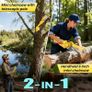 Chainsaw, 2.2 m Pole Saw 6 Inch, 2x 2000 mAh Battery Chainsaw, 1000W Brushless Mini Chain Saw Cordless with Oiler, 180 Adjustable Head for Tree Trimming, Branches, Garden, Gift for Men Fathers Image 6