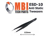 ESD Safe Anti-Static Stainless Steel Tweezers Electronic Repair Precision Tools ESD-10