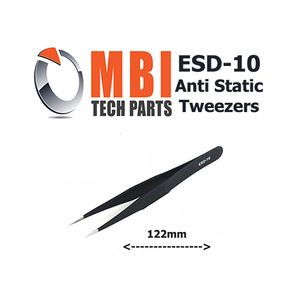 ESD Safe Anti-Static Stainless Steel Tweezers Electronic Repair Precision Tools ESD-10