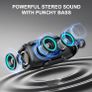 Matast A6 Portable Bluetooth 5.3, 24W Speaker with Colors, 66mm Speaker Diameter, IP-X6 Waterproof Wireless with RGB Multi-Color Rhythm Lights for Home/Outdoor/Party Use Image 8