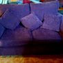 Dark plum purple 2 seater Image 2