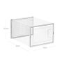 Stackable Shoe Storage Boxes Set of 18  shoe boxes, set of 18, storage boxes for shoes, shoe organizers, plastic boxes, foldable and stackable, for shoes up to size 44, transparent white Image 5