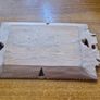 Antique Black Forest Carved Wood Tray with Fern Leaves Image 2