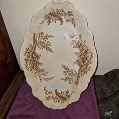 Antique large Burgess & Leigh Trentham serving plate