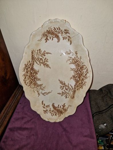 Antique large Burgess & Leigh Trentham serving plate