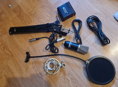 Professional USB Home Stereo Sound Recording Condenser Microphone