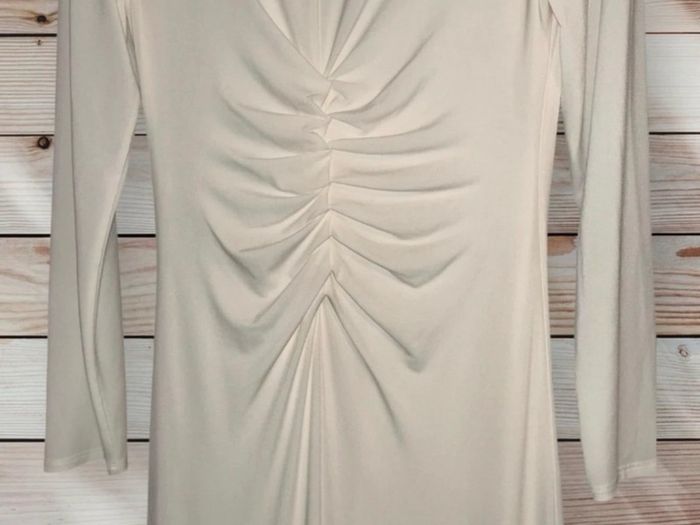 Halston Heritage Off White Maxi Dress