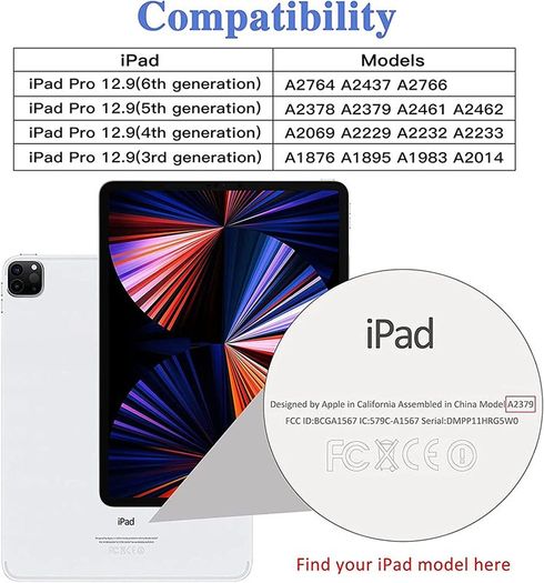For iPad Pro 12.9" 2022 Tempered Glass Screen Protector Saver Glass A2764 A2437 New - FHT24IPTG