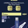 COMFAST Bluetooth+WiFi(1300Mbps) Dual Band (2.4G/5G) USB Adapter/Dongle+Hotspot - 2x2dbi Antennas (Brand New/Warranty) Image 3