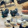 Vintage Lead Metal Farm Bundle Animals, People & Equipment Image 5