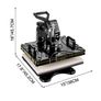 BRAND NEW 6 In 1 Heat Press Machine 800W 12 X 15 Inch Black & Blue 360 Degree Rotation Design Digital LED Transfer Printing for Mug Image 5