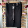 skirt Bnwt black below knee pencil skirt with zip front detail size 12 Image 4