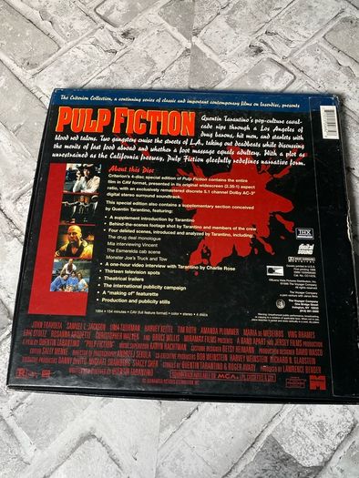 Pulp Fiction The Criterion Collection 4-Disc Laser Disc Set