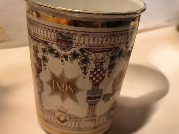 Antique WW1 Austrian Commemorative Enamel Cup Circa 1915