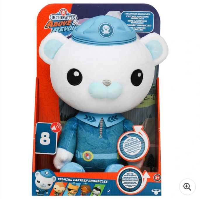 Octonauts Above & Beyond Sound Effects Plush Captain Barnacles Toy