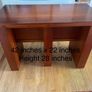Beautiful hard wood side table can be used as a desk or dressing table or in a hall way Image 4