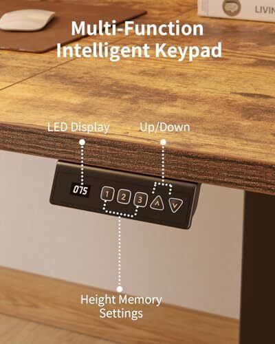 Electric Standing Desk Height Adjustable For Gaming and Computer, 120 x 60cm