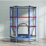 4.6FT Kids Trampoline for Toddlers Outdoor Indoor w/Enclosure Net, Steel Frame, for Ages 3-6 Years Image 3