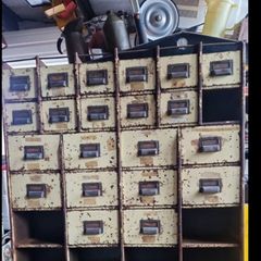 Vintage Industrial Metal Cabinet