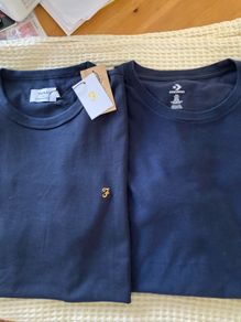 Two Men's (L)  Good quality. New. Farah / Converse.(Navy)