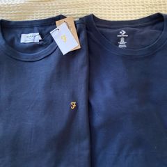Two Men's (L)  Good quality. New. Farah / Converse.(Navy)