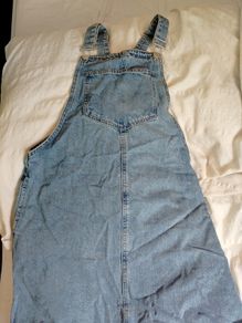 Denim Pinafore Dress Casual