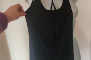 Black elastic chocker mini dress size M UK10 EU38 Postage included