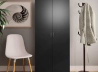 main image for ad Shoe Cabinet Black 80x35.5x180 cm Chipboard
