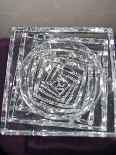 Set of 2 transparent Cristal d'Arques glasses by J.G. Durand