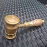 Vintage Solid Brass Judge's/Auctioneer's Gavel Image 2