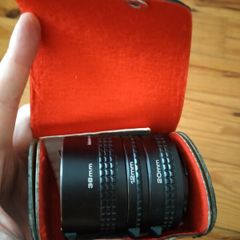 3 Extension Tubes for APK mount - Macro Photography