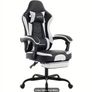 Gaming chair with footrest Image 4