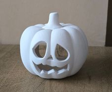White pumkin tea light holder