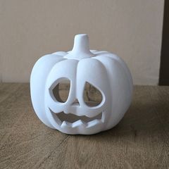 White pumkin tea light holder