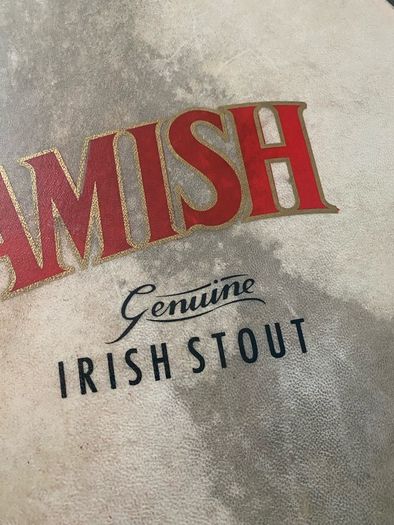 RARE Beamish Irish Stout Handcrafted Bodhran by Malachy Kearns