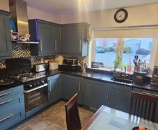 Large Premium L-Shaped Kitchen with Steel Grey Granite & Full Appliances (Buyer Disassembles)