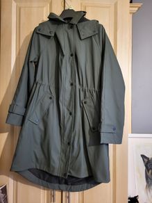 F&F Olive green raincoat size M NEW