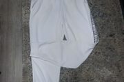 White guess track bottoms