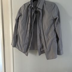 Marks and Spencer Boys Grey School Shirts