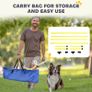 4 Pieces Dog Agility Training Equipment, Adjustable Height Jumps Hurdle with Carrying Bag for Outdoor, Yellow Image 5