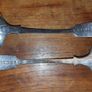 Antique Elkington & Co 2 silver plated Laddles Fiddle pattern Image 4