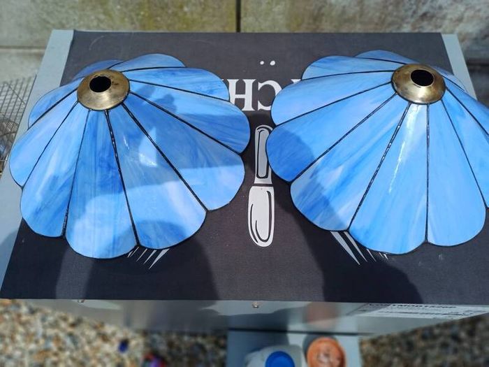 Vintage Stained Glass Ceiling Shades