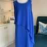 Elegant Cobalt Blue sleeveless Dress with Silver Embellished Neckline from Dorothy Perkins Image 4