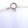 Vintage 9Ct Gold  Necklace With Real Pearl Pendant length 19,8" - 0,75g Image 9