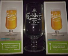 Carlsberg Pilsner pint glasses